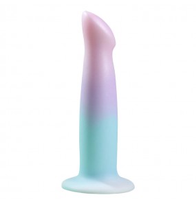 MizzZee - Liquid Silicone Fantasy Color Series Vibrating Dildo (L:16.8cm - D:3.6cm)